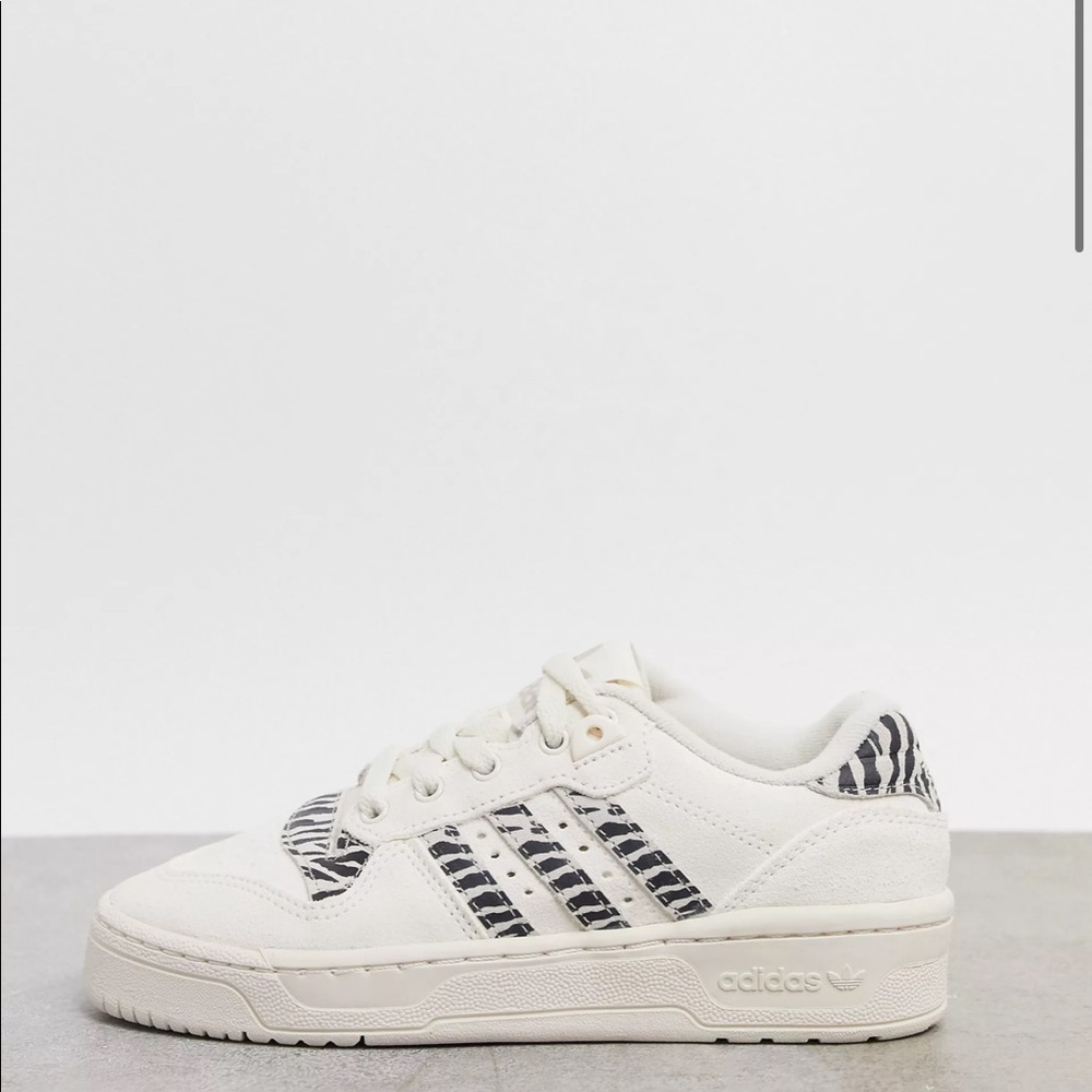 Adidas Originals Rivalry Low Sneaker in Zebra